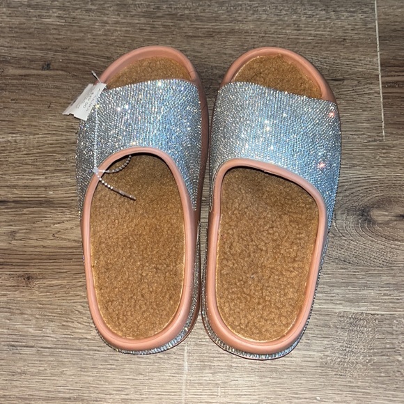 Brown Rhinestone Slides - Picture 4 of 7